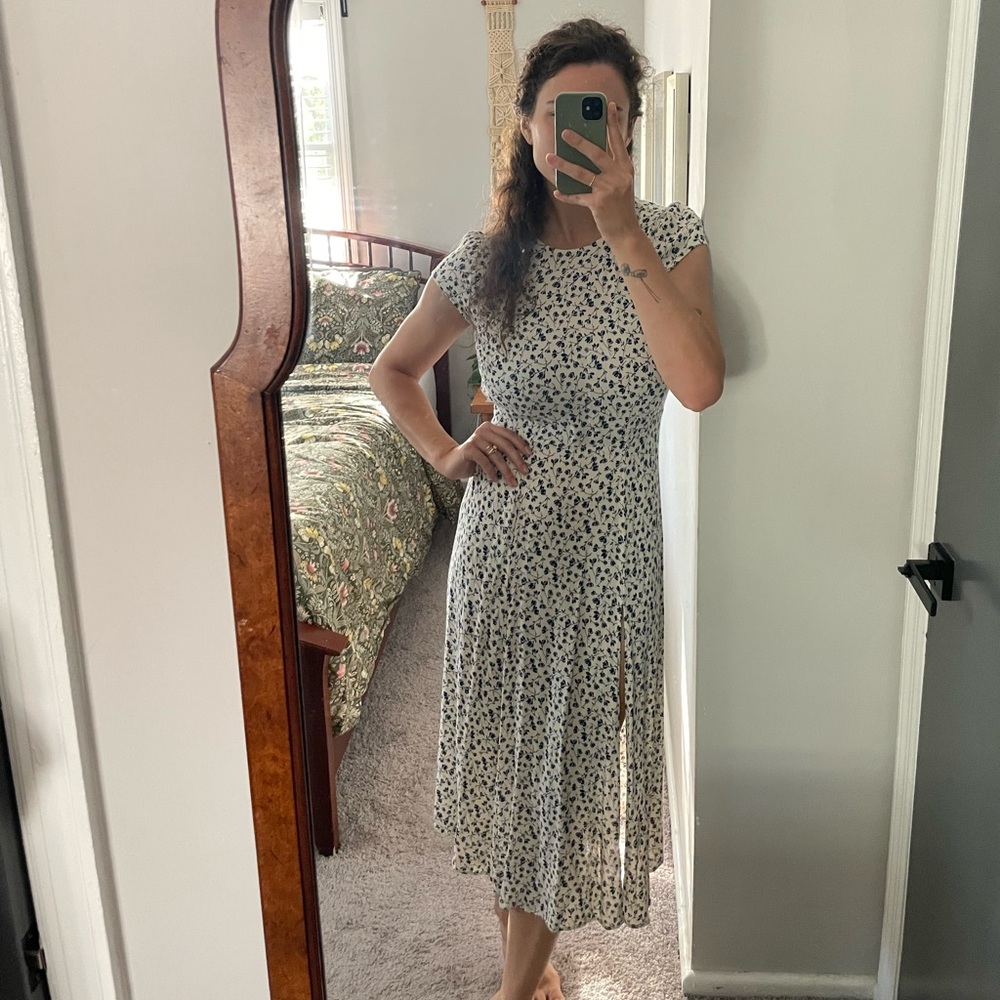 Reformation Gavin Floral Midi Dress